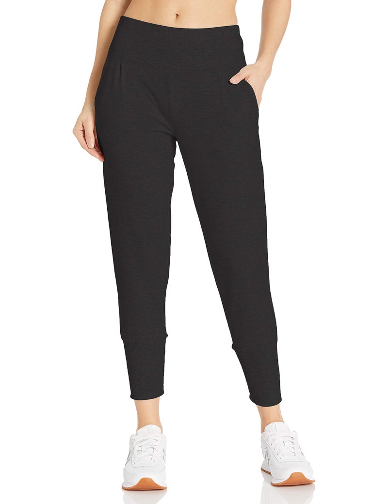 Danskin Women's Slim Tapered Joggers, Rich Black, Medium - Image 1